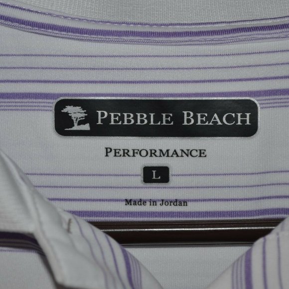 PEBBLE BEACH PERFORMANCE GOLF SHIRT LARGE - Picture 2 of 4